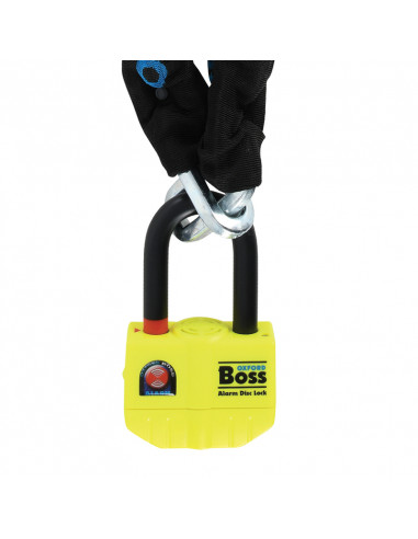 Chaîne antivol alarme OXFORD Big Boss - 1,5m x 12mm