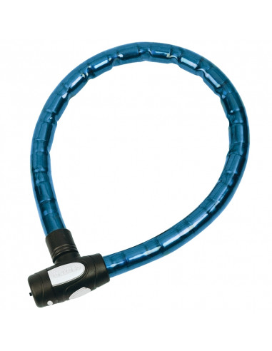 Cable antivol OXFORD Barrier - 1,5m x 25mm bleu