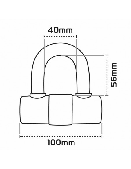 Bloque-disque OXFORD HD MAX - Ø14mm orange