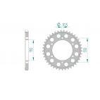 Kit chaine AFAM acier SUZUKI GSX-R 750 L1,L2,L3 pas 525 2011 à 2013