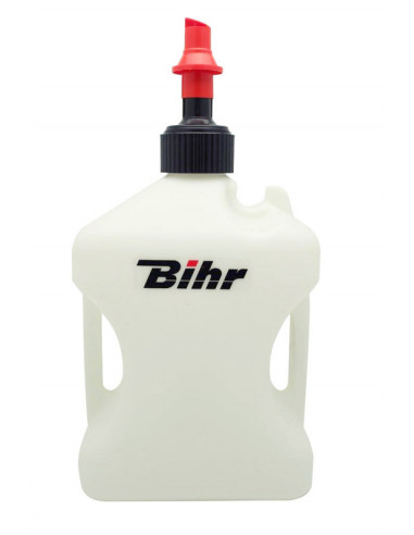 Bidon d'essence BIHR Home Track homologué TÜV blanc 10L