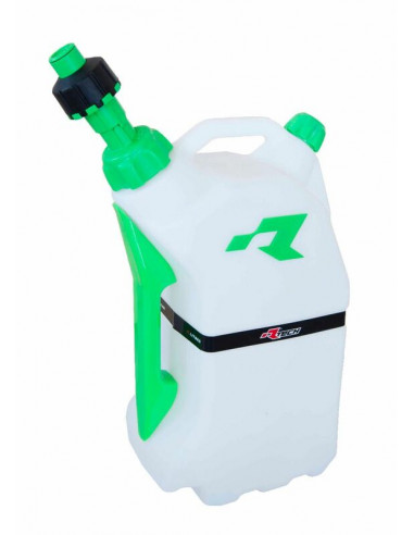 Bidon d'essence RACETECH remplissage rapide 15L translucide/vert