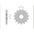 Kit chaine AFAM Alu SUZUKI GSX-R 1000 K9,L0,L1,L2,L3 pas 530 2009 à 2013