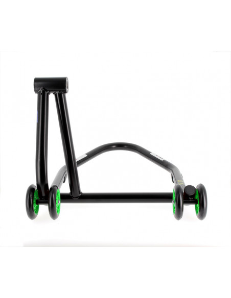 Béquille monobras droite BIHR Home Track noir mat roues vert