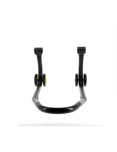 Béquille avant BIHR Home Track noir mat roues jaune