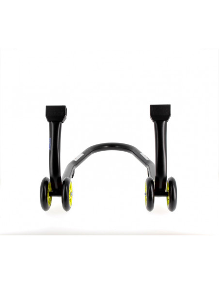 Béquille avant BIHR Home Track noir mat roues jaune