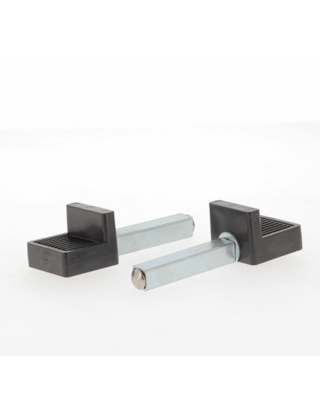 Béquille arrière BIHR Home Track supports en "L" noir mat roues rouge