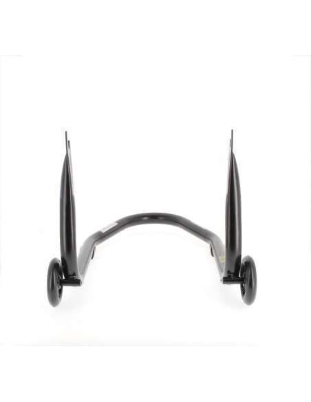 Béquille arrière BIHR Home Track fixe supports en "V" noir mat roues noir