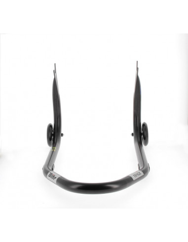 Béquille arrière BIHR Home Track fixe supports en "V" noir mat roues noir