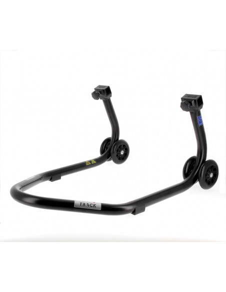 Béquille arrière BIHR Home Track supports en "V" noir mat roues noir