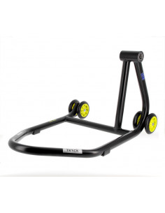 Béquille monobras droite BIHR Home Track noir mat roues jaune 2