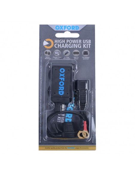Kit chargeur OXFORD USB Fused Power 2,1A