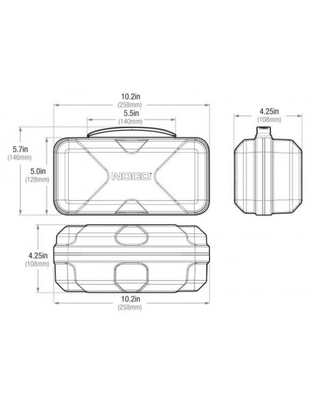 Boîtier de protection XL NOCO EVA Boîtier de protection XL NOCO EVA