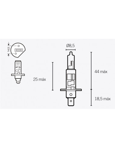 Ampoule V PARTS H1 12V 55W