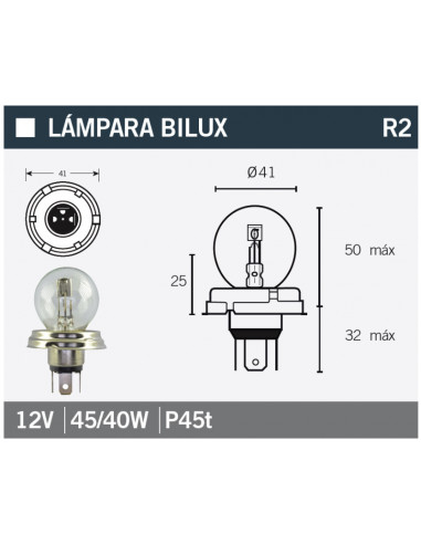 Ampoule V PARTS G40 12V 15/40W