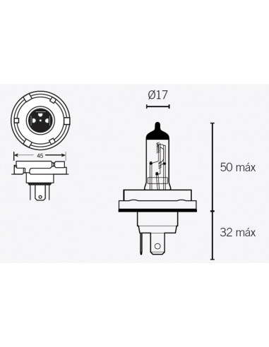 Ampoule TECNIUM H5 12V 60/55W