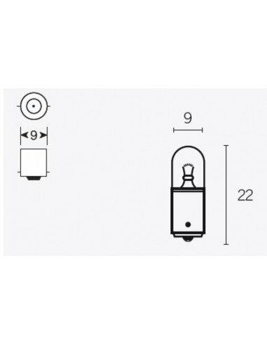 Ampoule TECNIUM T85 12V 4W - x10