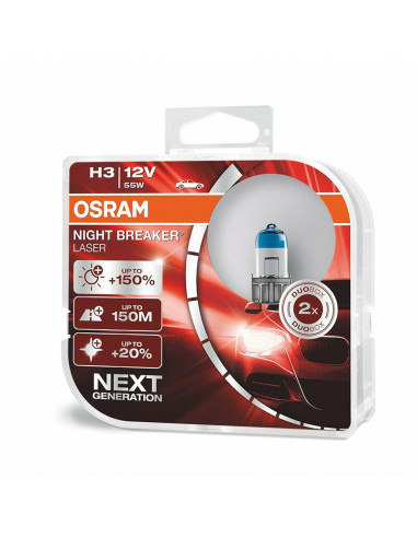 Ampoule OSRAM Night Breaker Laser H3 12V 55W - x1