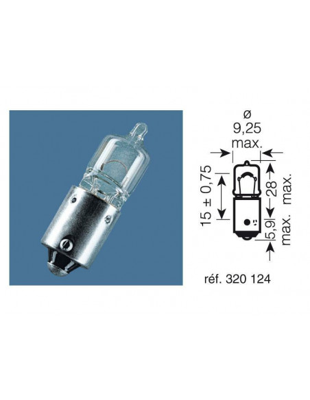 Ampoule OSRAM Original Line H6W 12V 6W - x10
