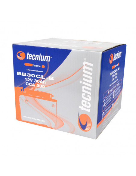 Batterie TECNIUM conventionnelle avec pack acide - BB30CL-B Batterie TECNIUM conventionnelle avec pack acide - BB30CL-B