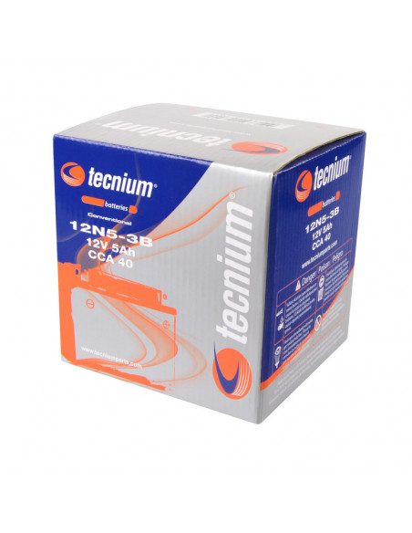Batterie TECNIUM conventionnelle avec pack acide - 12N5.5-3B