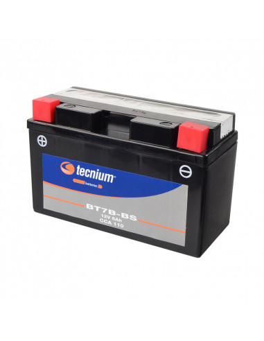 Batterie TECNIUM Sans entretien avec pack acide - BT7B-BS