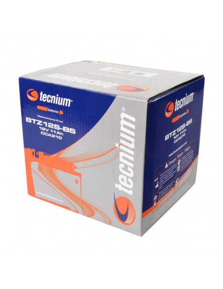 Batterie TECNIUM Sans entretien avec pack acide - BTZ12S-BS