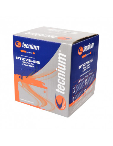Batterie TECNIUM Sans entretien avec pack acide - BTZ7S-BS