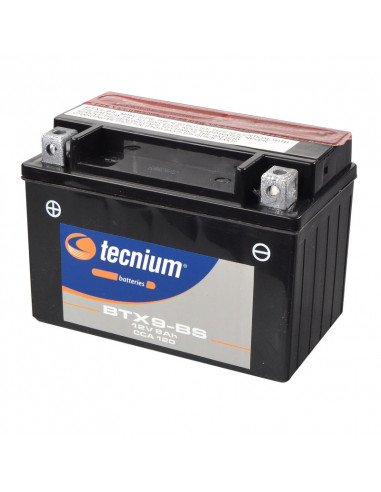 Batterie TECNIUM Sans entretien avec pack acide - BTX9-BS