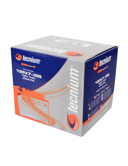 Batterie TECNIUM conventionnelle avec pack acide - 12N7-3B