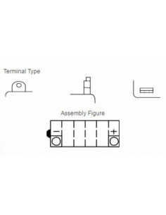 Batterie YUASA conventionnelle sans pack acide - YB3L-A 2