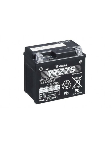 Batterie YUASA W/C sans entretien activé usine - YTZ7S