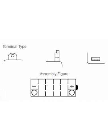 Batterie YUASA conventionnelle sans pack acide - YB5L-B