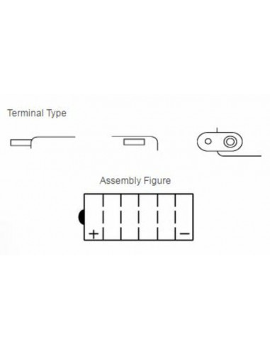 Batterie YUASA conventionnelle sans pack acide - YHD-12