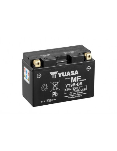 Batterie YUASA Sans entretien avec pack acide - YT9B-BS