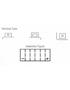 Batterie YUASA Sans entretien avec pack acide - YTX14AHL-BS 2