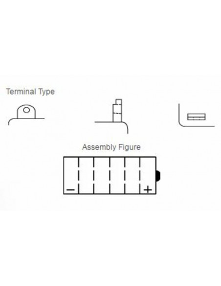 Batterie YUASA conventionnelle sans pack acide - YB14L-A