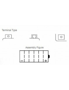 Batterie YUASA conventionnelle sans pack acide - YB16CL-B 2
