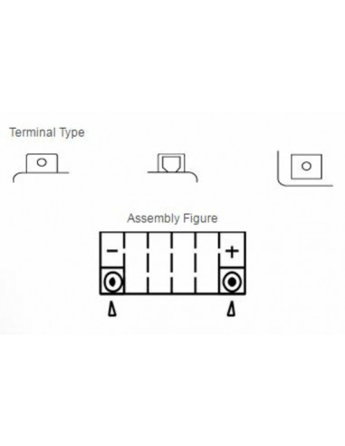 Batterie YUASA W/C sans entretien avec pack acide - YTZ6V