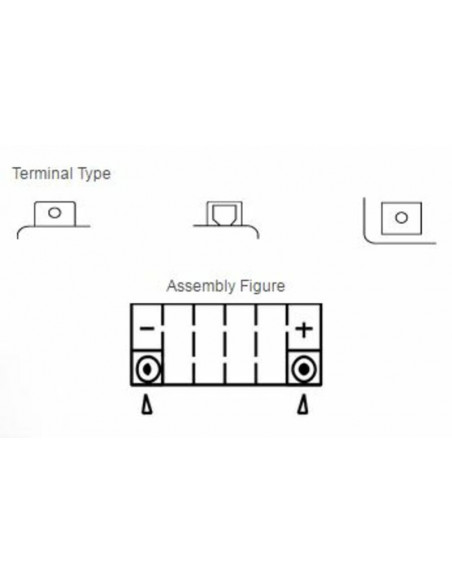 Batterie YUASA W/C sans entretien avec pack acide - YTZ6V