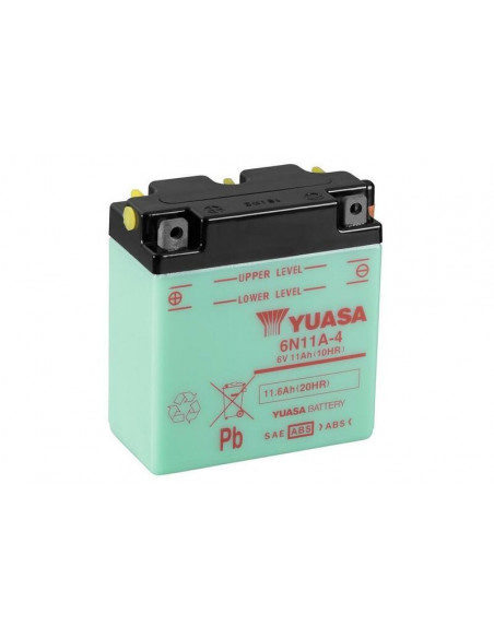 Batterie YUASA conventionnelle sans pack acide - 6N11A-4