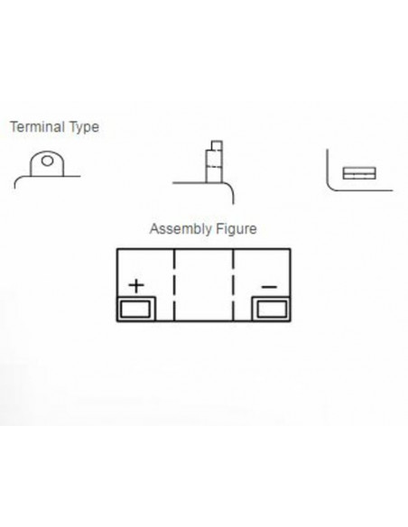 Batterie YUASA conventionnelle sans pack acide - 6N11A-4