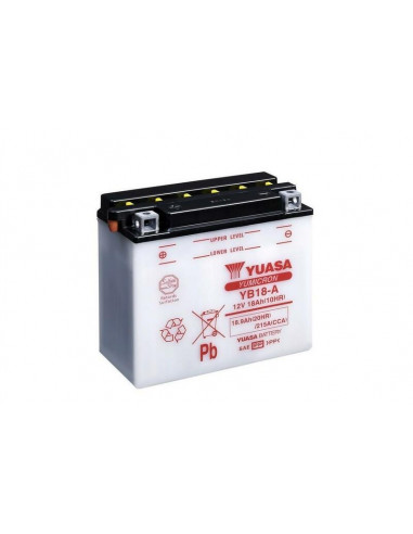 Batterie YUASA conventionnelle sans pack acide - YB18-A