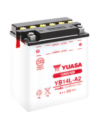 Batterie YUASA conventionnelle sans pack acide - 12N7-4A