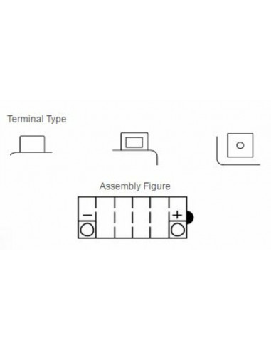 Batterie YUASA conventionnelle sans pack acide - YB10L-B2
