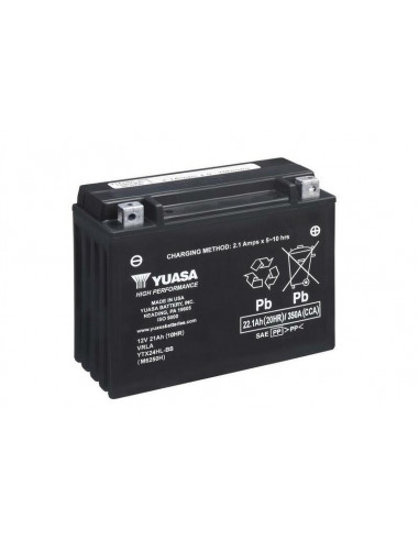 Batterie YUASA Sans entretien avec pack acide - YTX24HL-BS