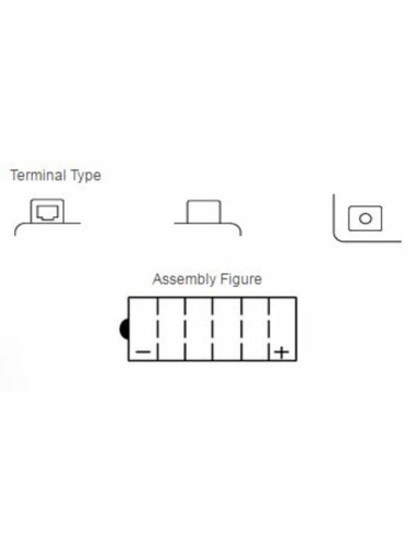 Batterie YUASA conventionnelle sans pack acide - YB9L-A2