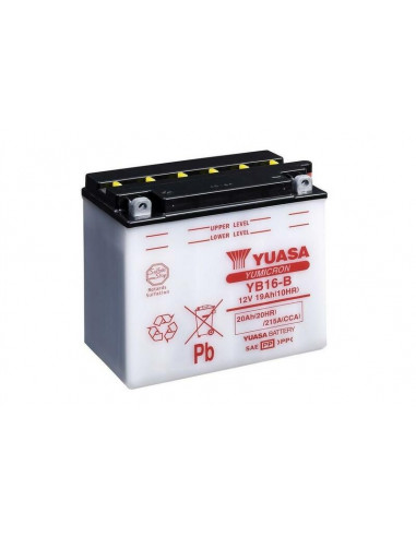 Batterie YUASA conventionnelle sans pack acide - YB16-B