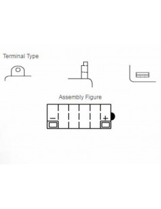Batterie YUASA conventionnelle sans pack acide - 12N9-3B 2