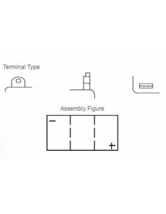 Batterie YUASA conventionnelle sans pack acide - B39-6 2